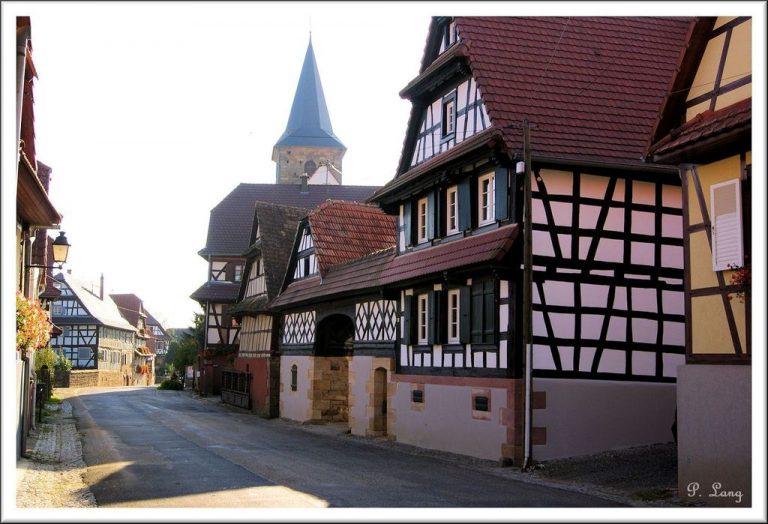 Maisons alsaciennes à colombages à Seebach